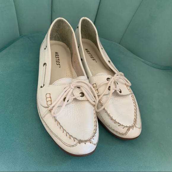 90s Vintage White Westies Loafers - Picture 4 of 14